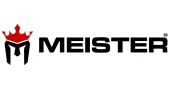 MEISTER logo with red crown and black shield icon on white background