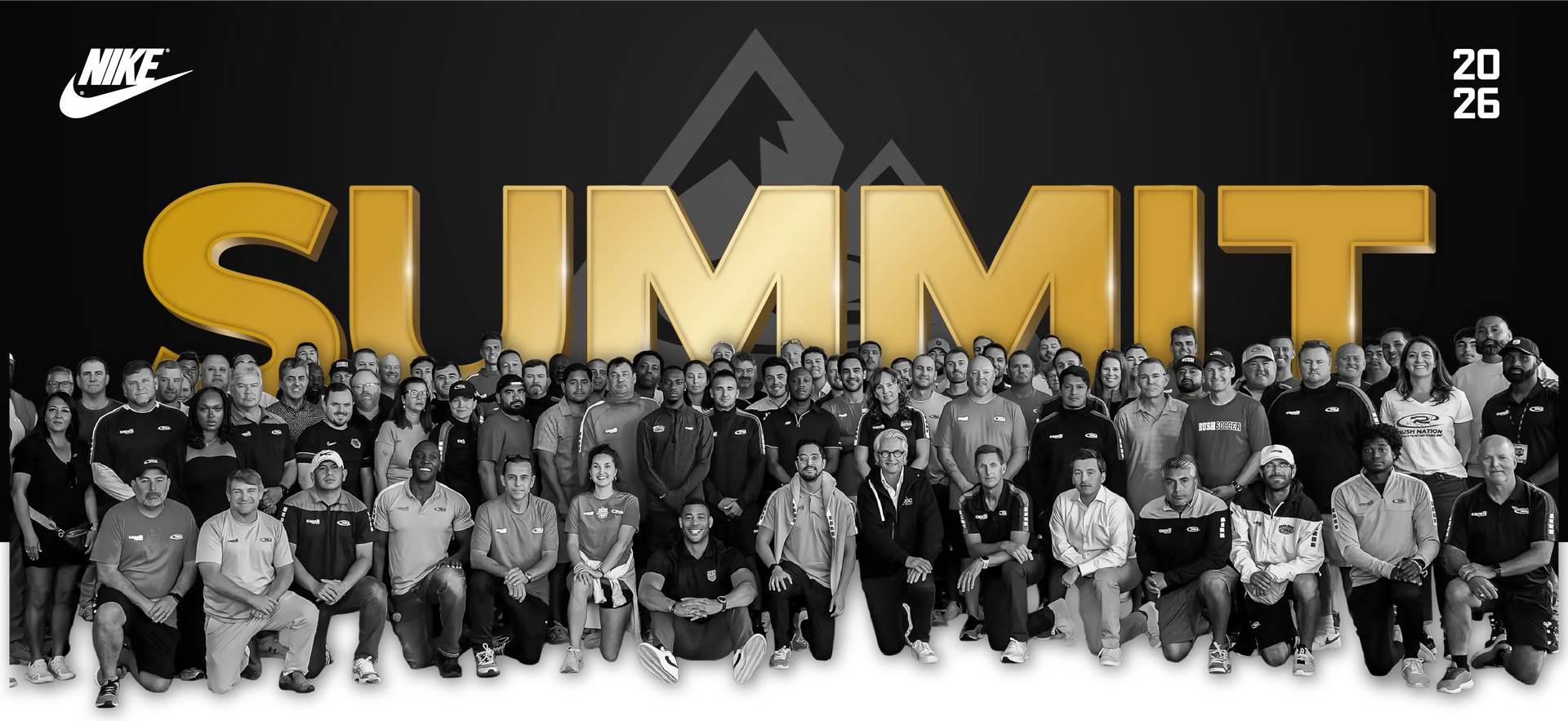 Nike Summit group photo, gold