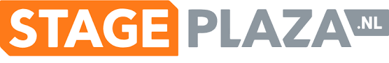 Logo voor Stageplaza.nl, met het woord