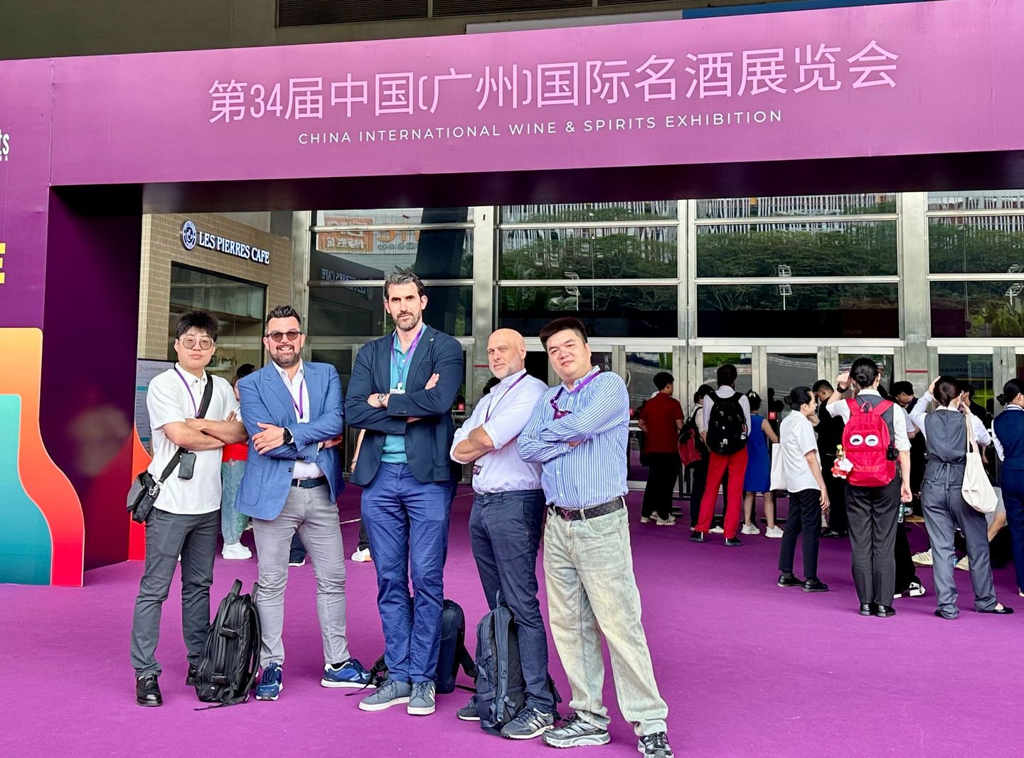 Marco Facchini inizio fiera Interwine Guangzhou