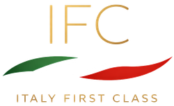 Logo di Italy First Class, incoming di lusso, luxury Italian trip