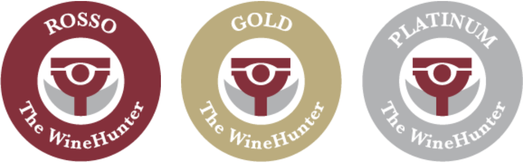 Le medaglie The WineHunter Award Rosso, Gold e Platinum
