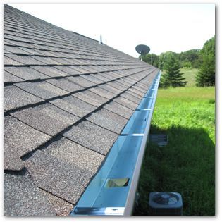 Newly installed gutter