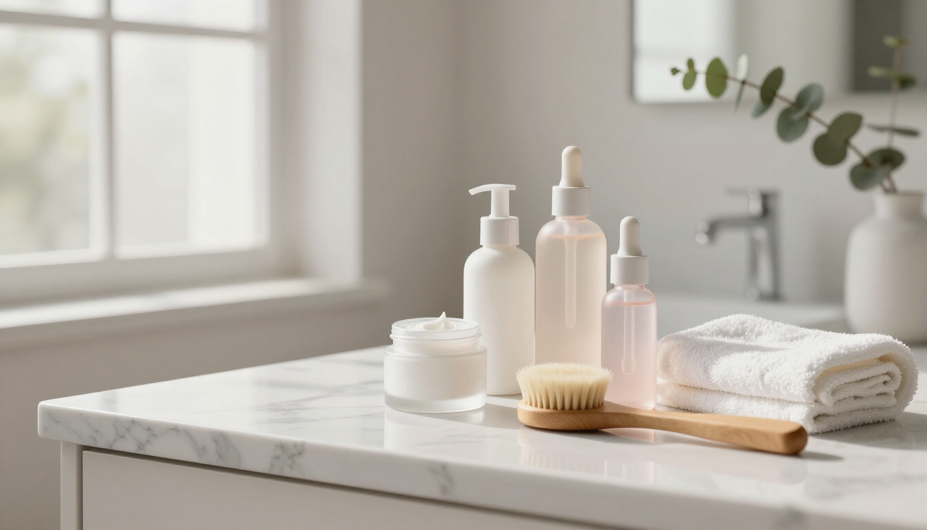 Rutinas de bienestar y belleza en casa con productos de autocuidado