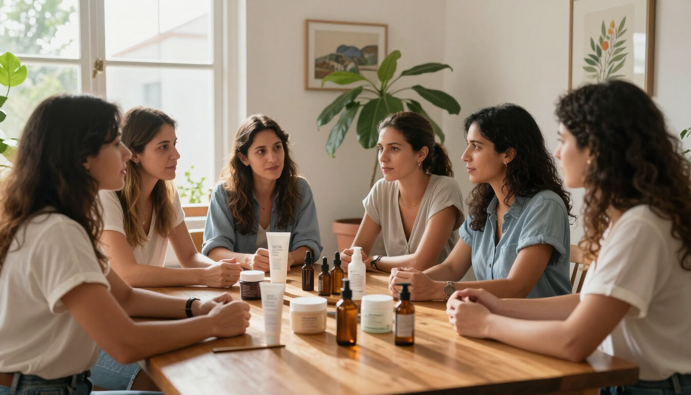 Comunidad de personas aprendiendo sobre belleza y bienestar para emprender con Bagués desde Rosario