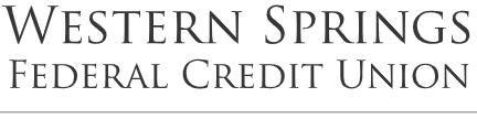 The logo for the western springs federal credit union