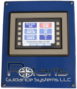 A polaris guidance systems llc device with a screen