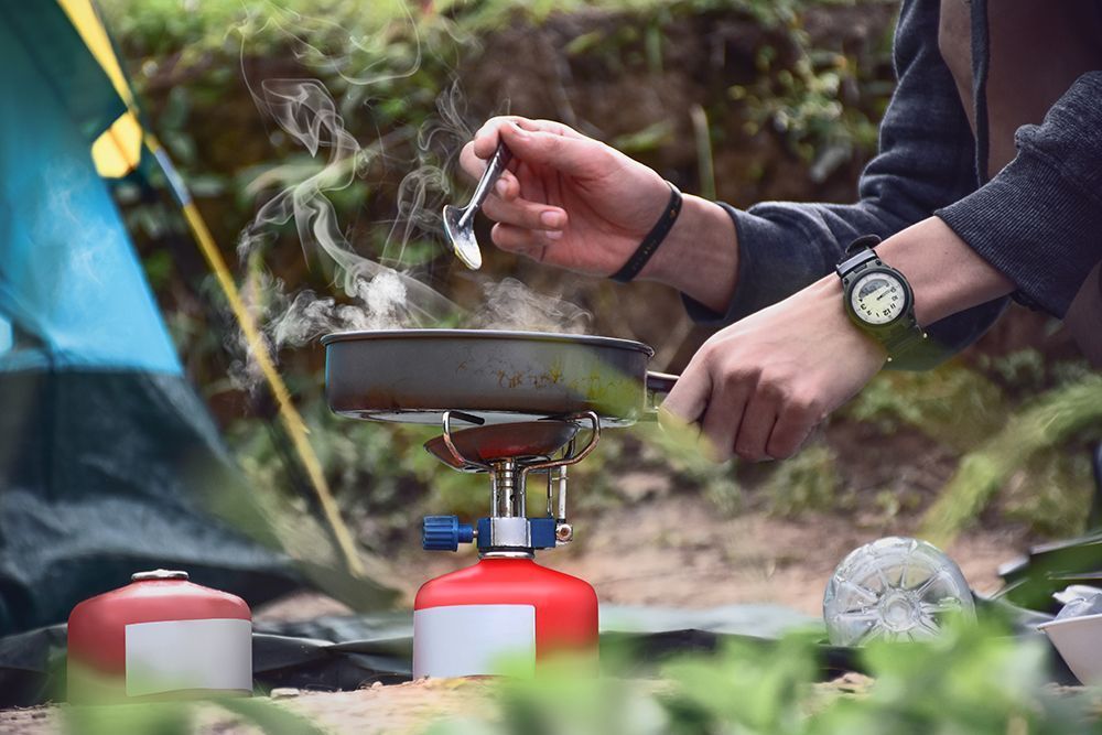 Things you need for a camping-breakfast