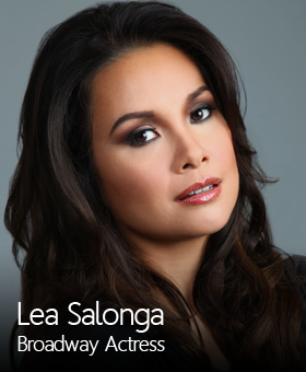 A picture of lea salonga a broadway actress