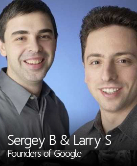 Sergey b and larry s are the founders of google
