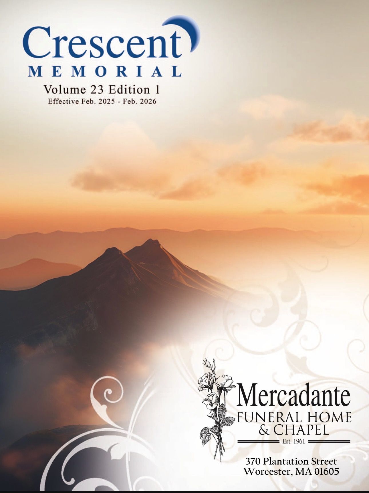 the cover of the crescent memorial volume 23 edition 1