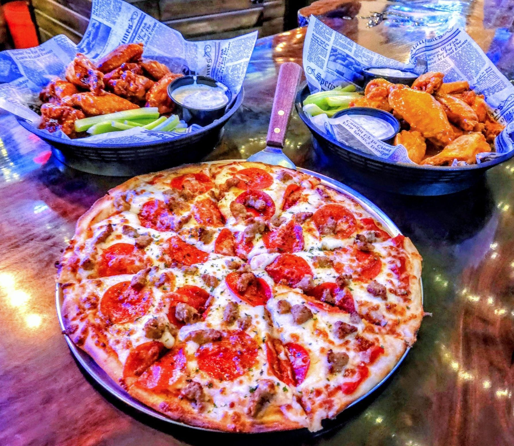 pizza and wing specials