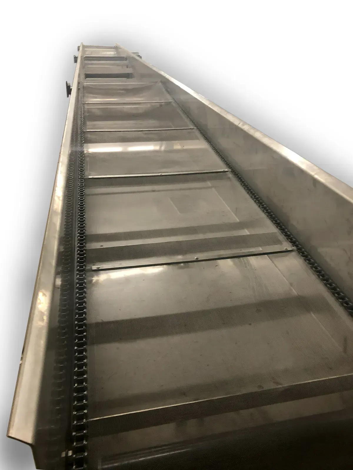 Silver drag chain custom conveyor