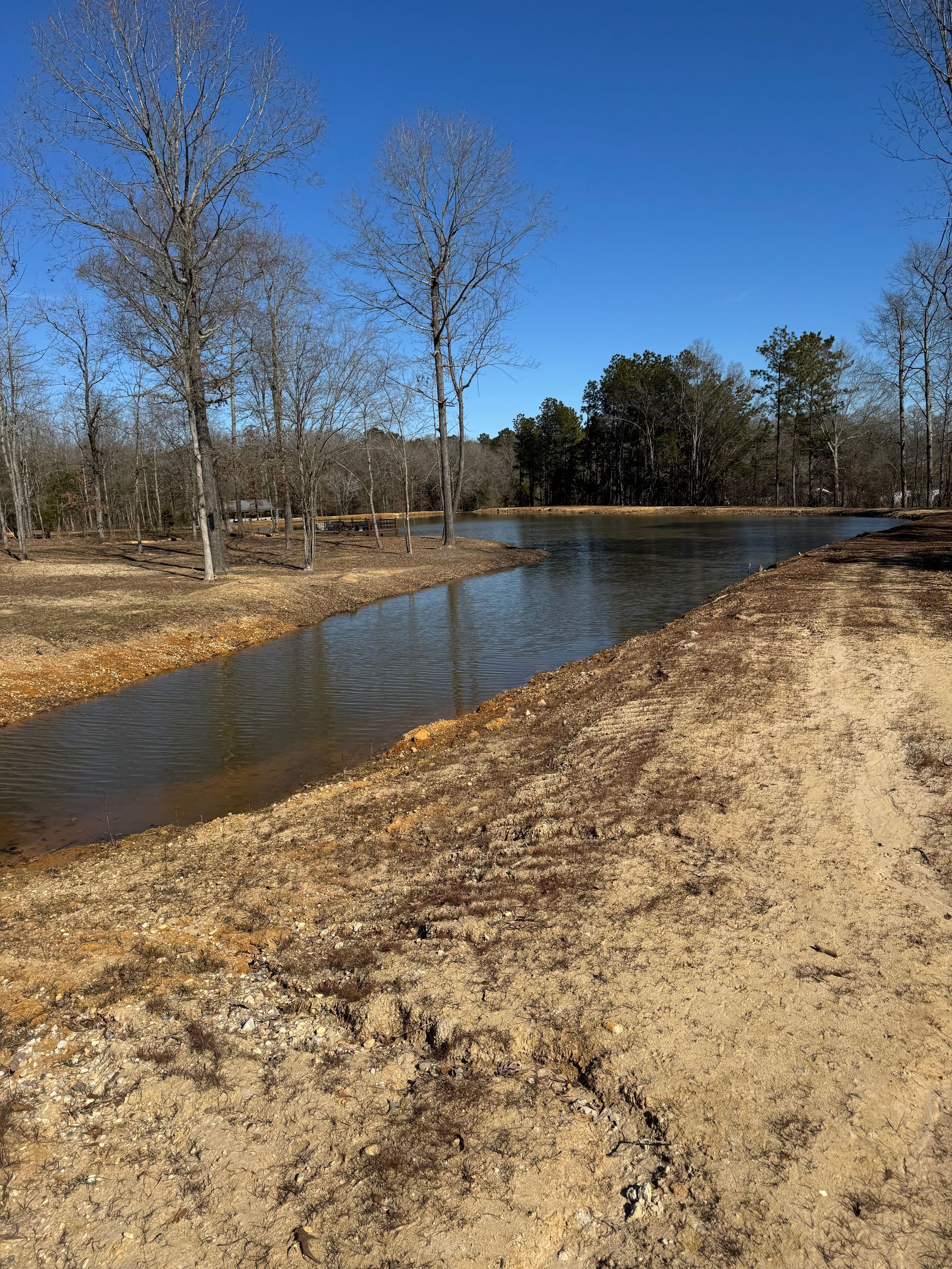A clean pond free of debris