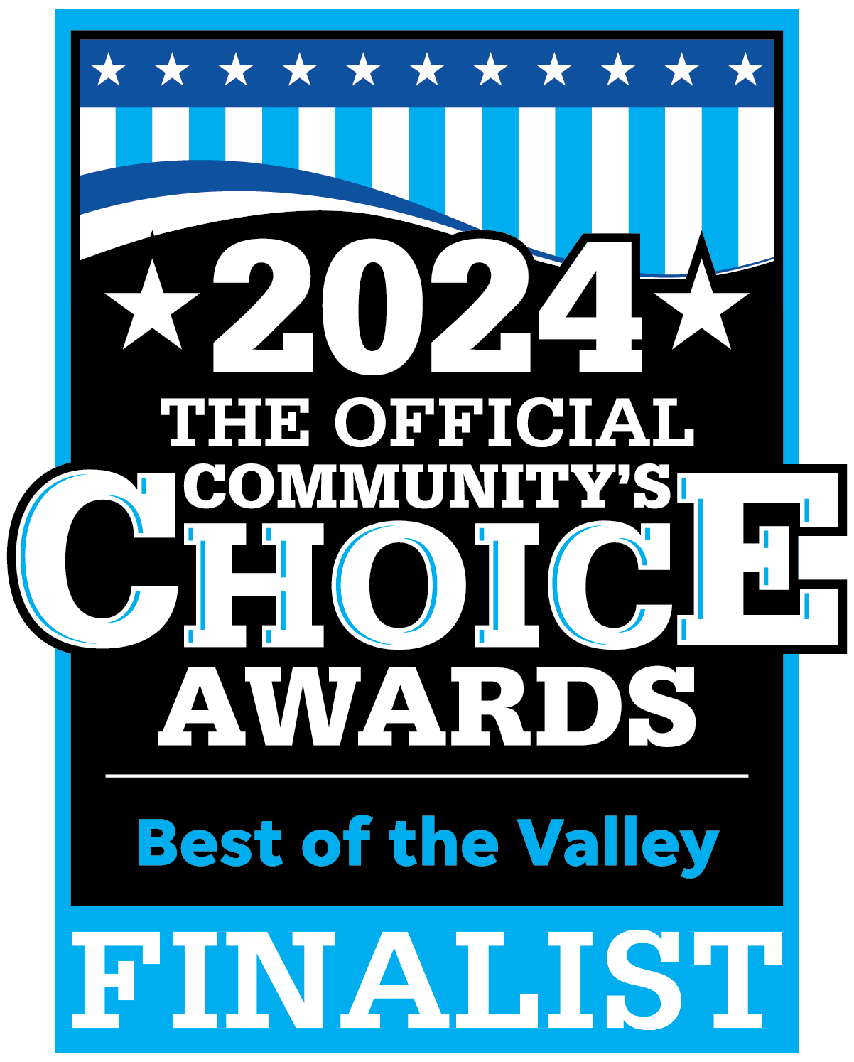 2024 Community's Choice Awards Best of the Valley Finalist badge