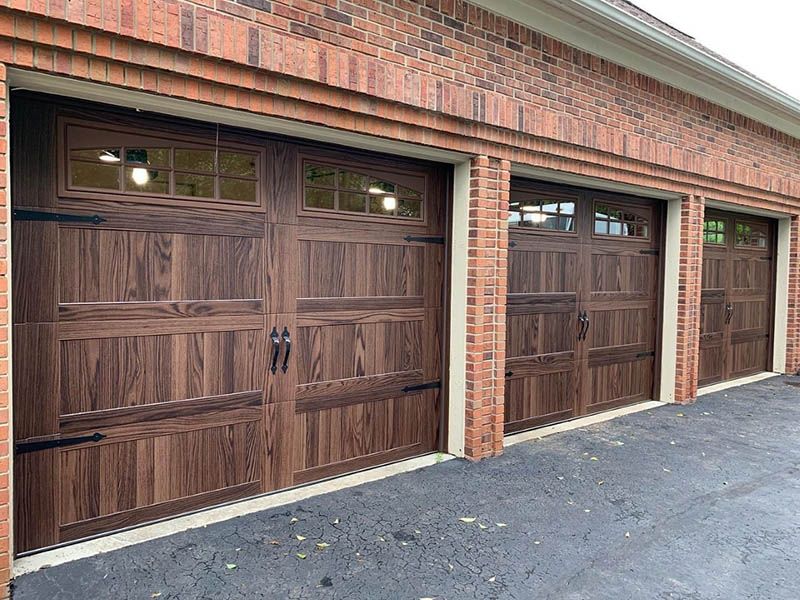 A garage door installation in Highland, MI by KSK Garage Doors