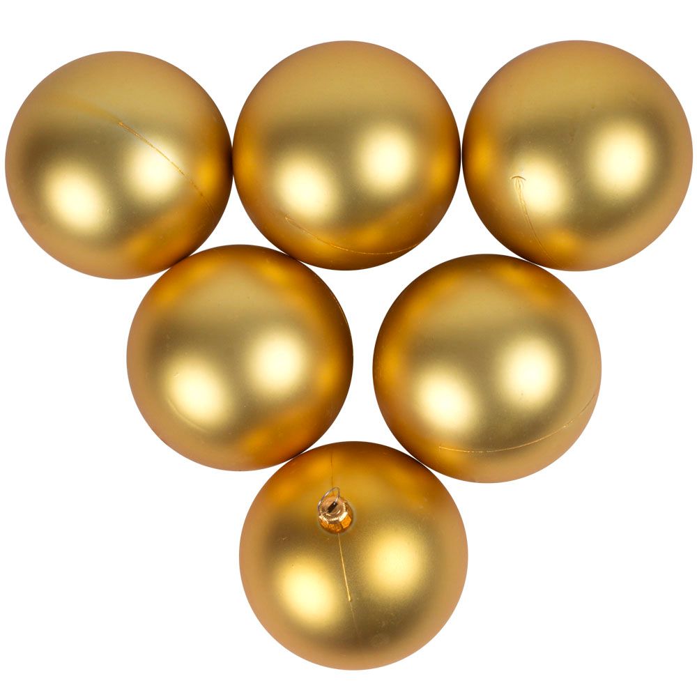 Five shiny gold balloons arranged in a triangle on a white background