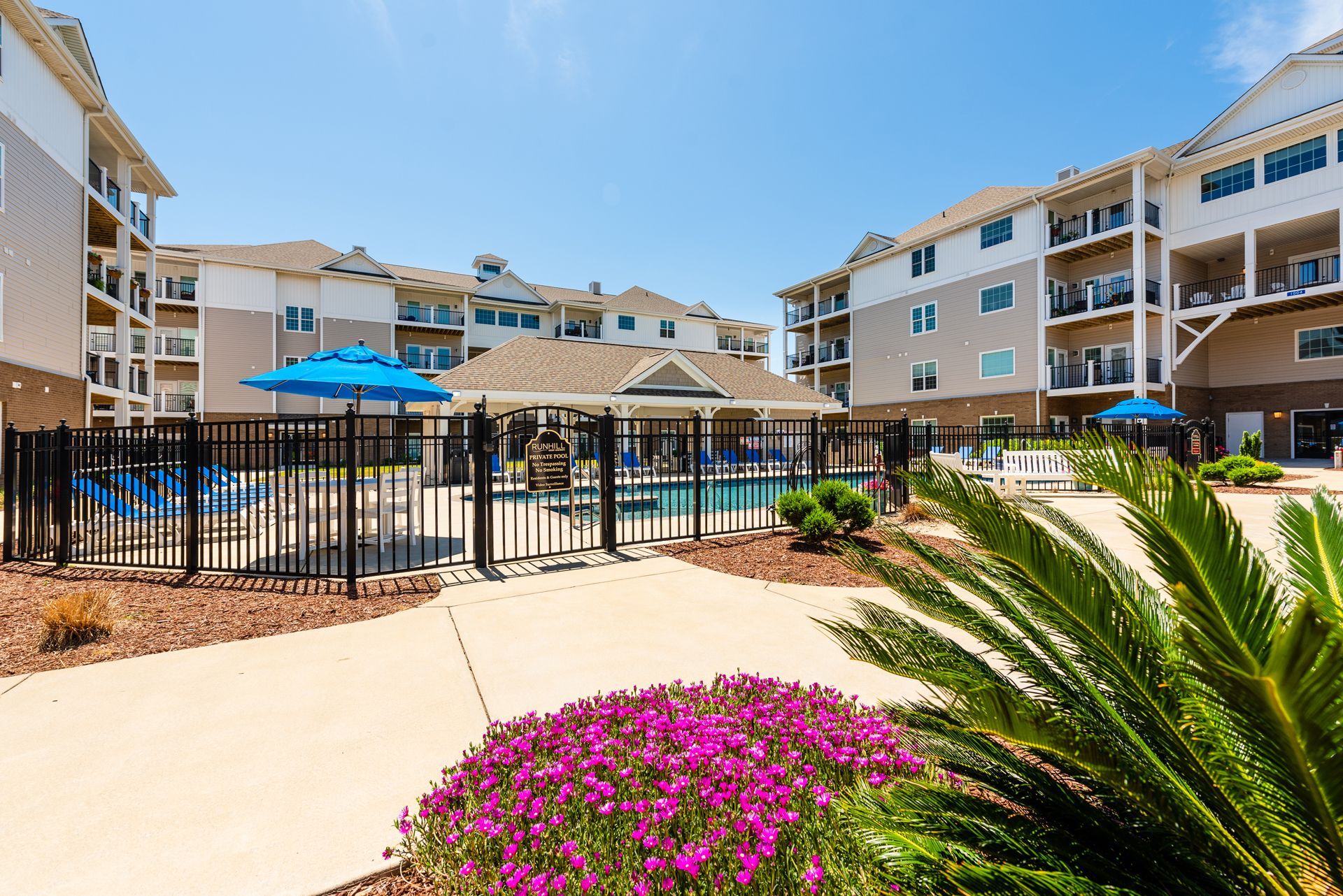 Luxury villas at Run Hill Apartments on the Outer Banks featuring resort-style living