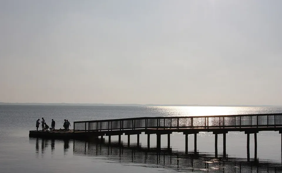 Boardwalk at Duck Town Park, photographed in 2009