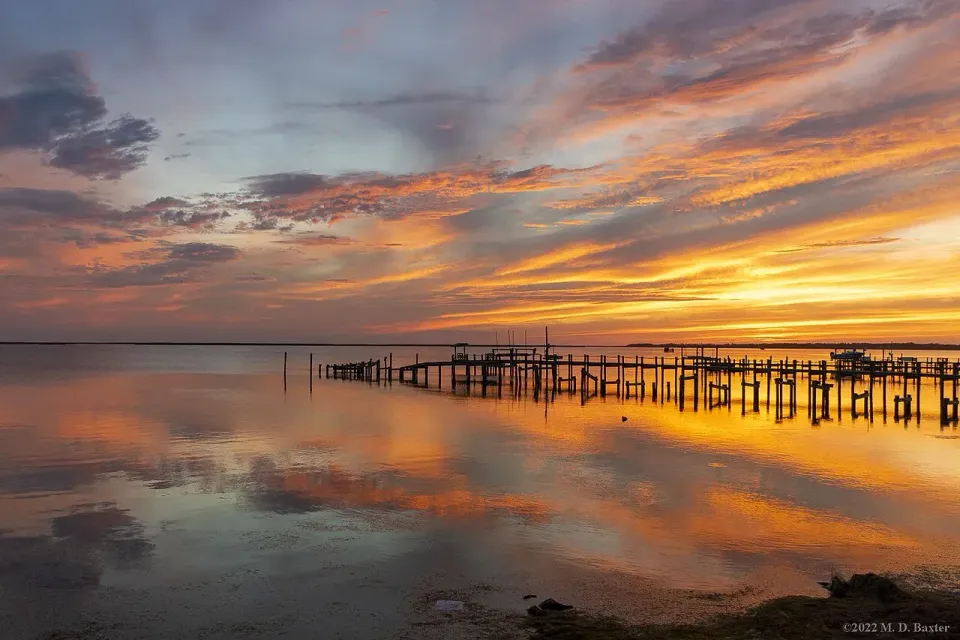 Sunset over Kitty Hawk Bay