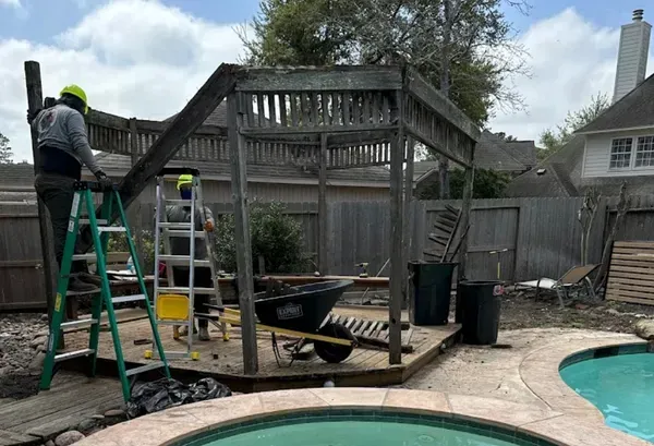 Gazebo removal and dismantling service in Katy, TX