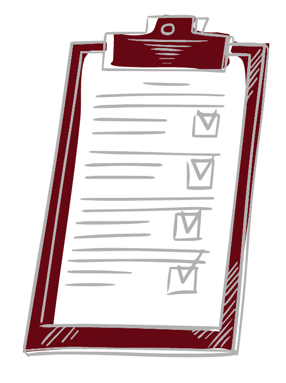 Person filling out paperwork