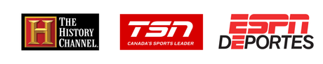 Network Logos Brian Mills has appeared on - ESPN, Sky Sports, and People logos on a white background