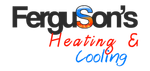 A logo for ferguson 's heating and cooling