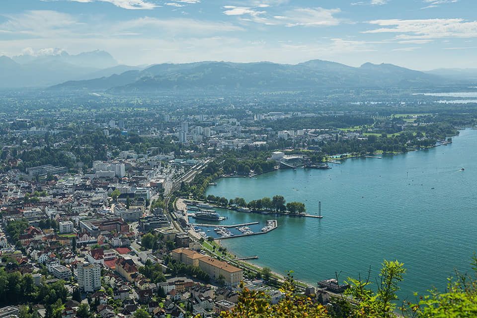 Bregenz Panorama von Lochau 