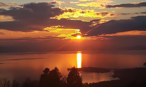 Sonnenuntergang am Bodensee 