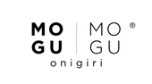 A black and white logo for a company called mogu mogu.