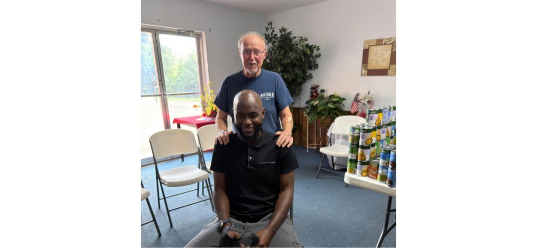 Mike Dodrill with Pastor Kj Walker