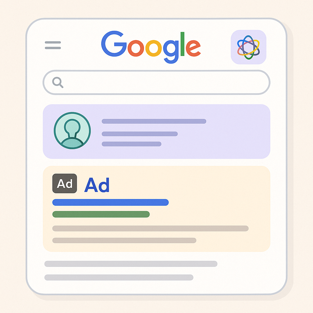 Illustration mit Datenbank, Nutzer-Icon, Browserfenster und Datenschutz-Symbol.
