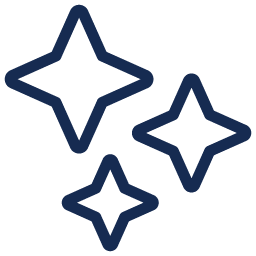 Symbol von drei Sternen.