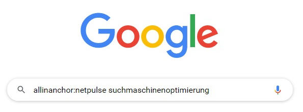 Google Suchoperator inanchor: