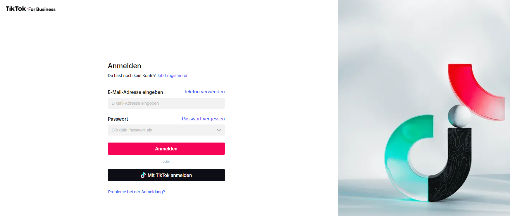 Ein Screenshot einer Website und ein Bild einer Skulptur.