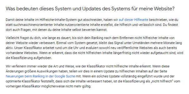 Ein Screenshot eines Texts mit dem Titel