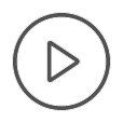 Eine Play-Taste in einem Kreis auf weißem Hintergrund.