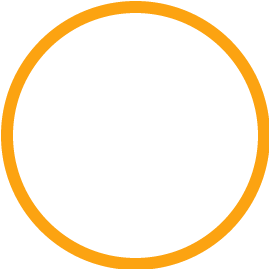 Orangefarbener Kreis