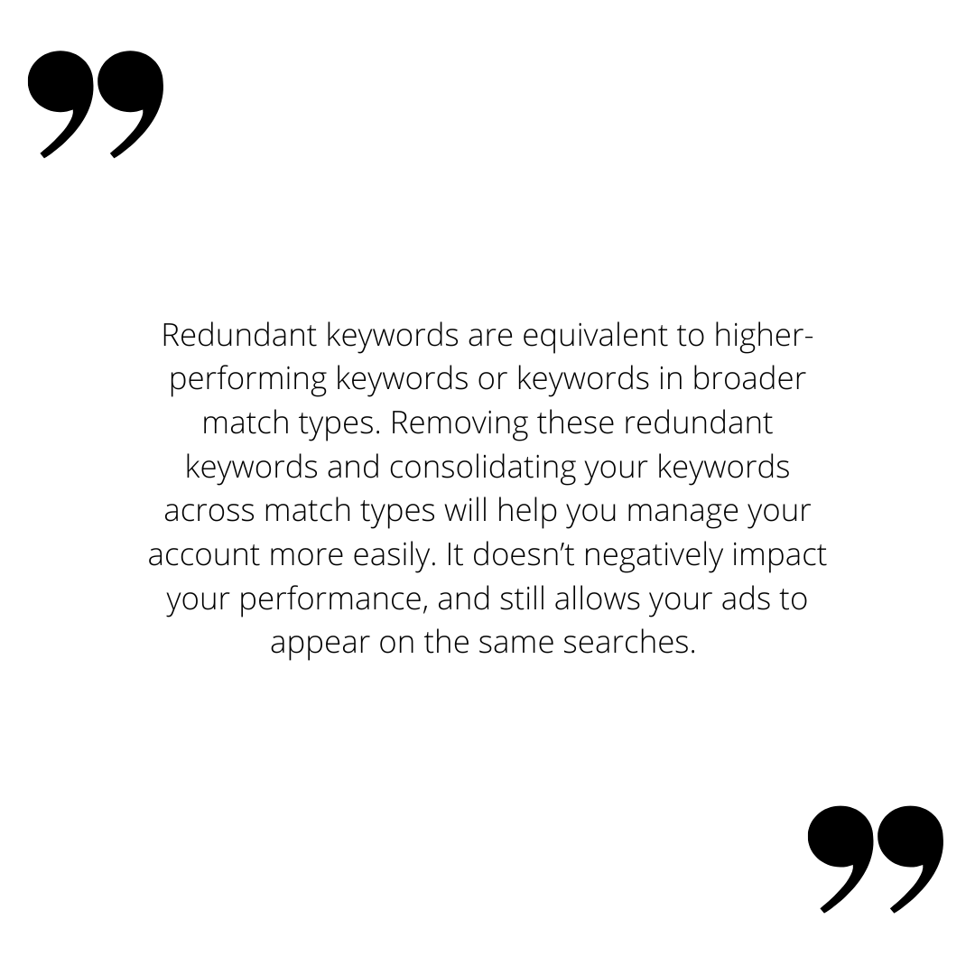 Ein Zitat über reduzierte Keywords
