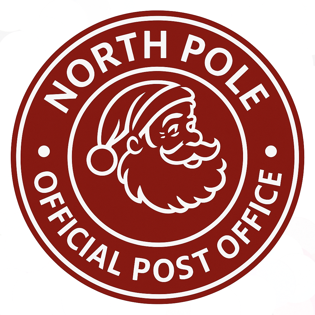 Official North Pole Post Office stamp