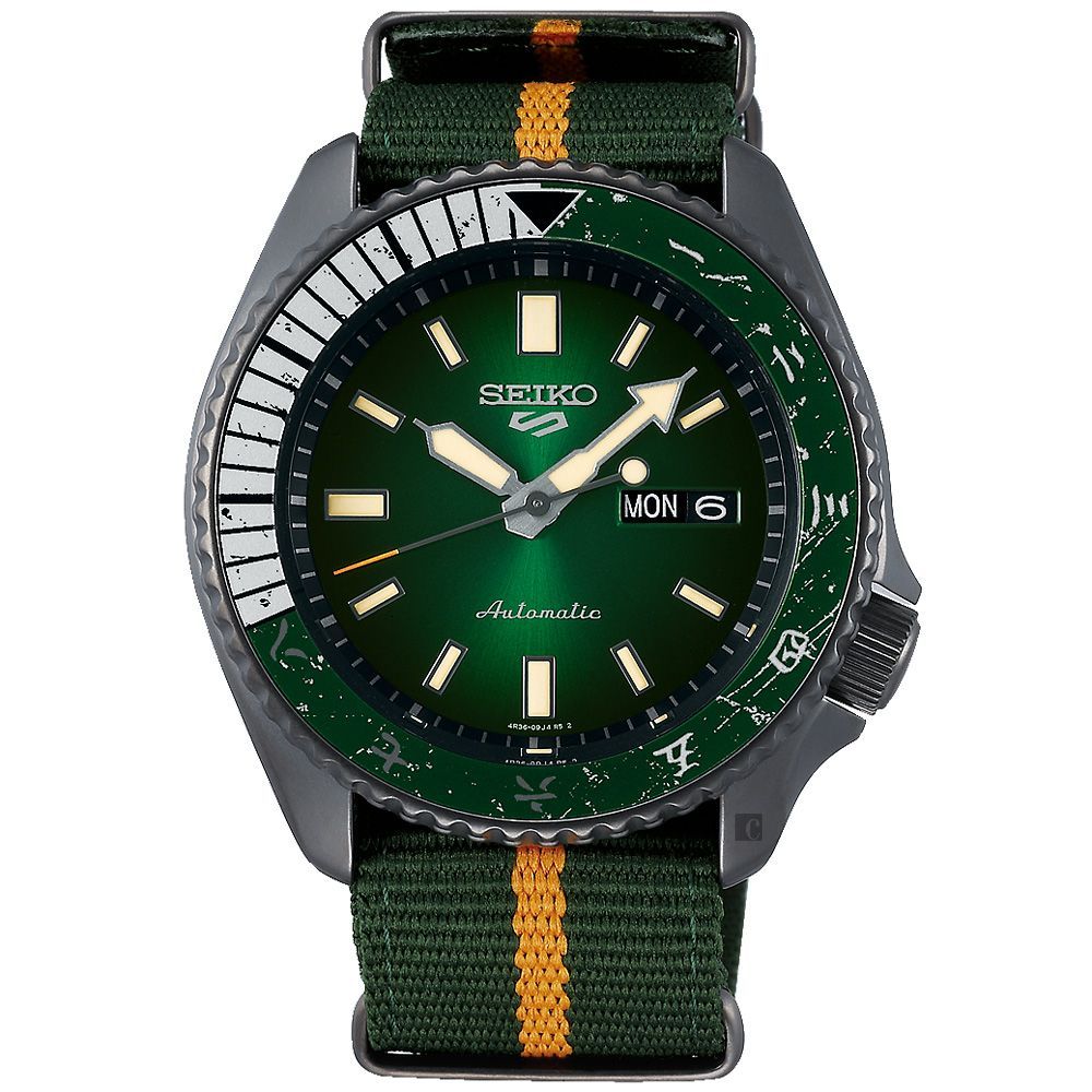 【SEIKO 精工】SEIKO 5 Sports x 火影忍者聯名腕錶－小李(SRPF73K1)