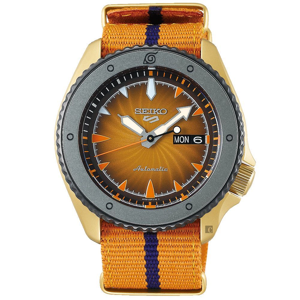 【SEIKO 精工】SEIKO 5 Sports x 火影忍者聯名腕錶－鳴人(SRPF70K1)