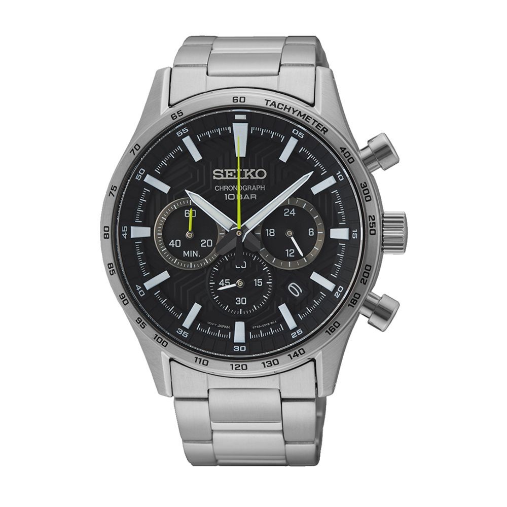 【SEIKO 精工】潮流經典三眼計時腕錶8T63-00Y0D(SSB413P1)