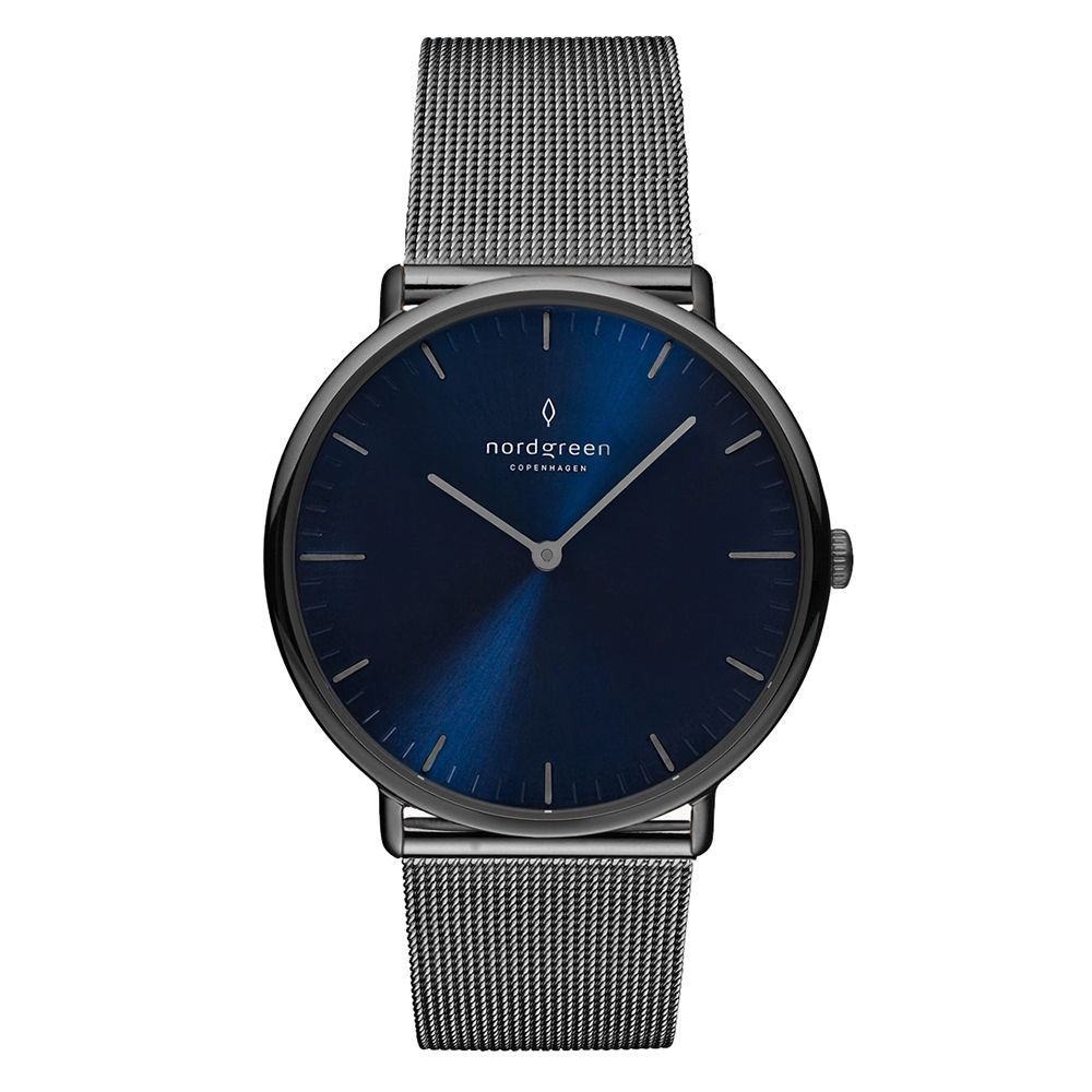【Nordgreen】Native本真極夜黑系列米蘭帶腕錶40mm NR40GMMEGUNA