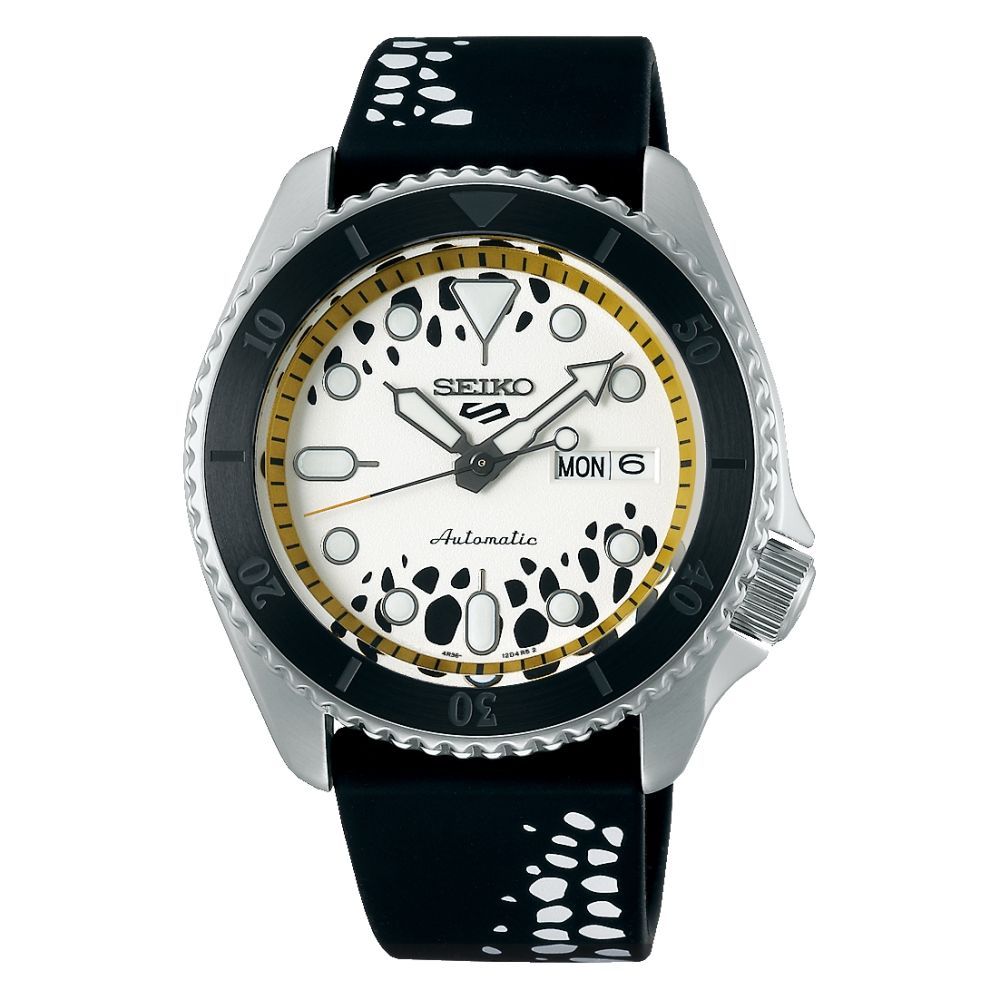 【SEIKO 精工】SEIKO 5 Sports x 航海王ONE PIECE聯名腕錶－瓦特爾 羅(SRPH63K1/4R36-11Y0S)