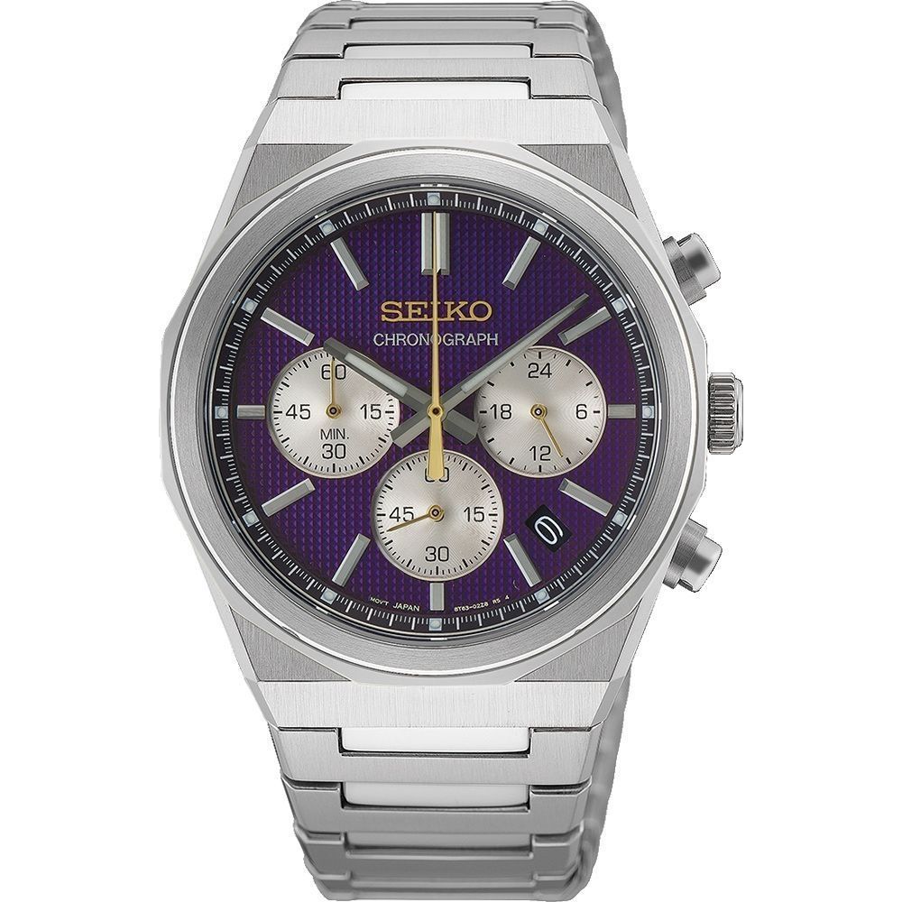 SEIKO 精工 CS 江戶紫 145週年紀念 計時手錶 雙11 周年慶 生日 8T63-04S0P. HGK003P1