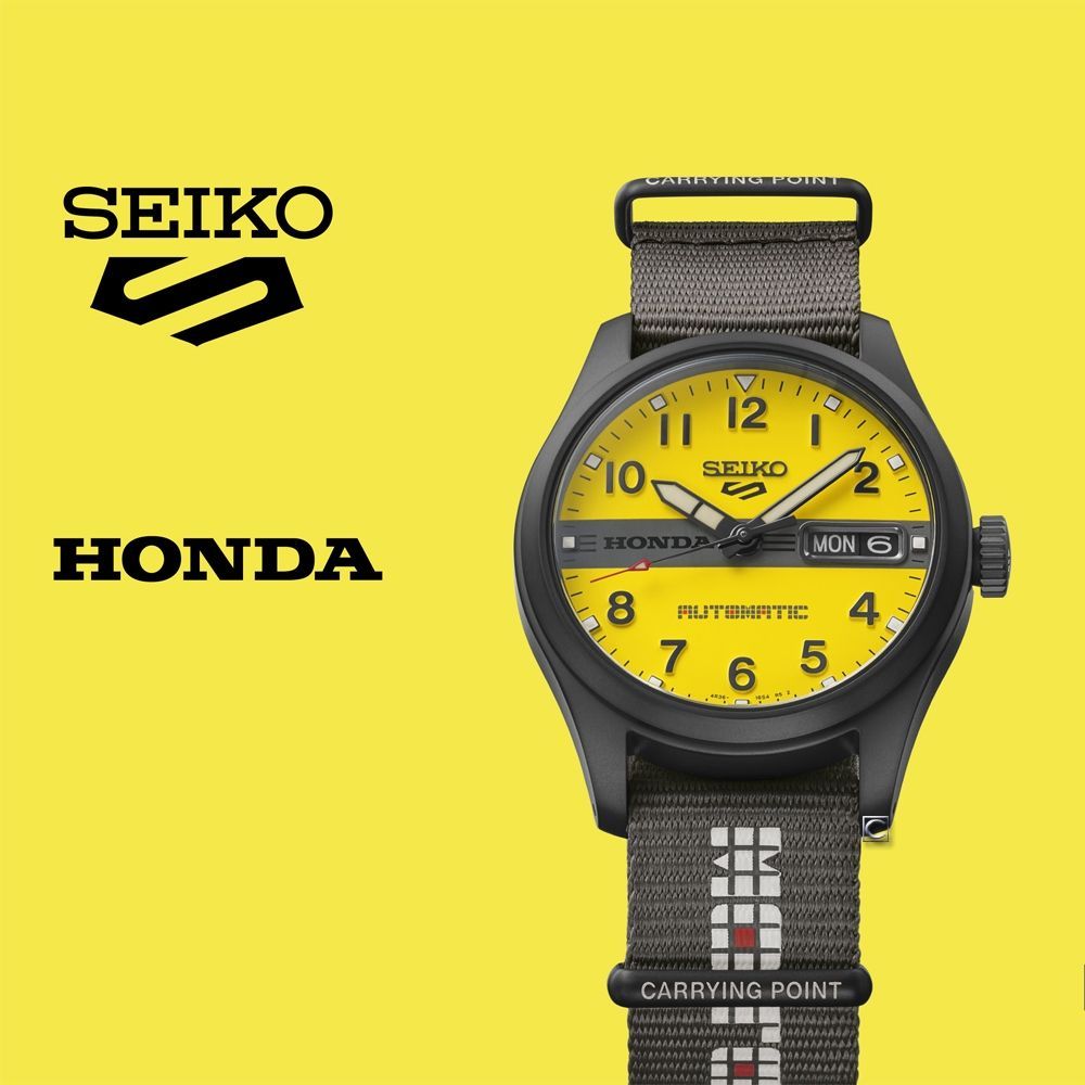 SEIKO 精工5 Sports X Honda MOTOCOMPO 本田鋼琴車 聯名限量機械錶 周年慶獻禮(HDB010/4R36-18R0Y)