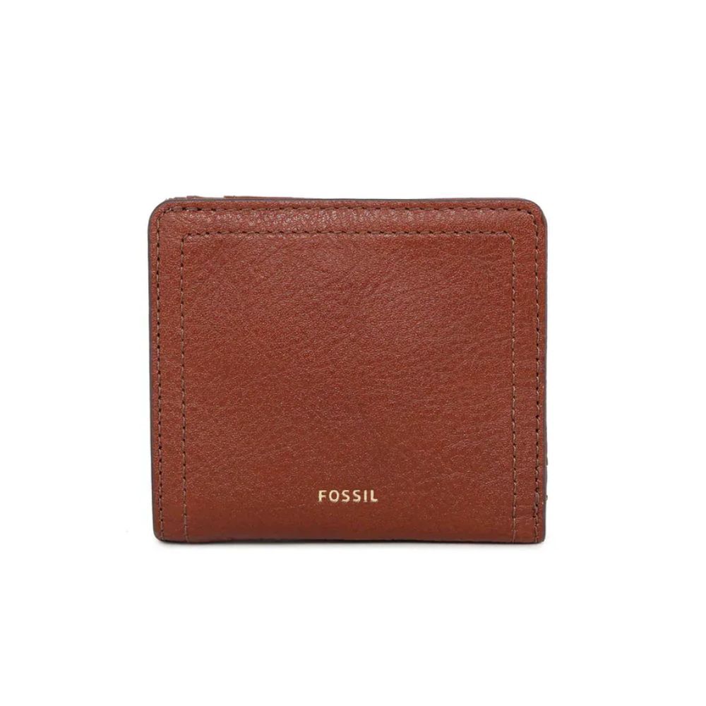 FOSSIL Logan 真皮RFID防盜短夾-咖啡色 SL7829200