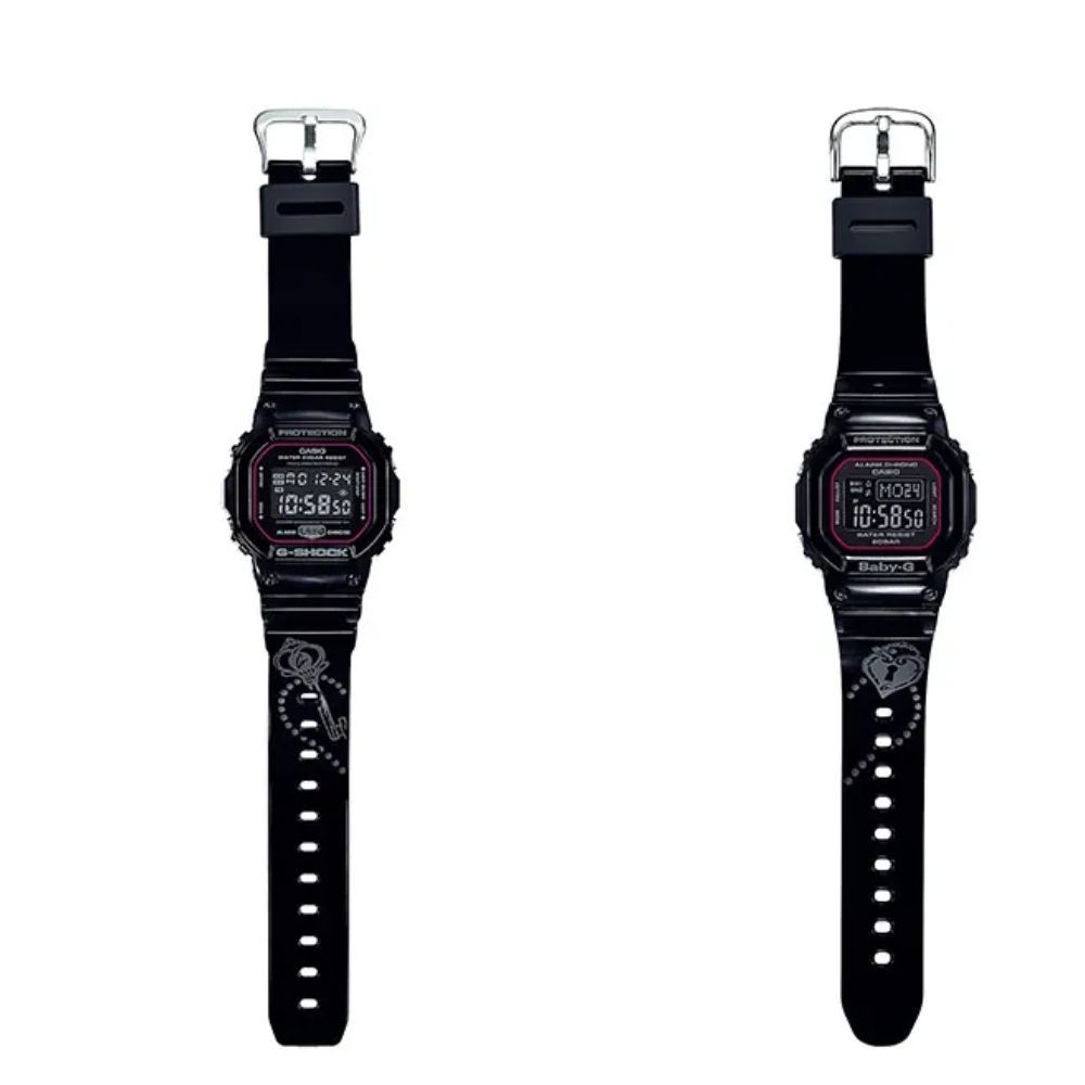 G-SHOCK * BABY-G 黑桃紅 限定 情人對錶 SLV-18B-1